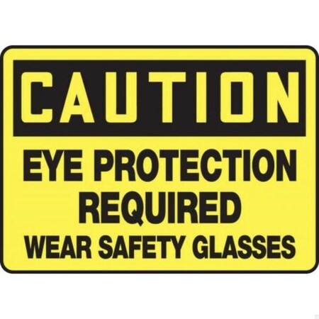 Accuform OSHA CAUTION SAFETY SIGN EYE MPPE731XT MPPE731XT